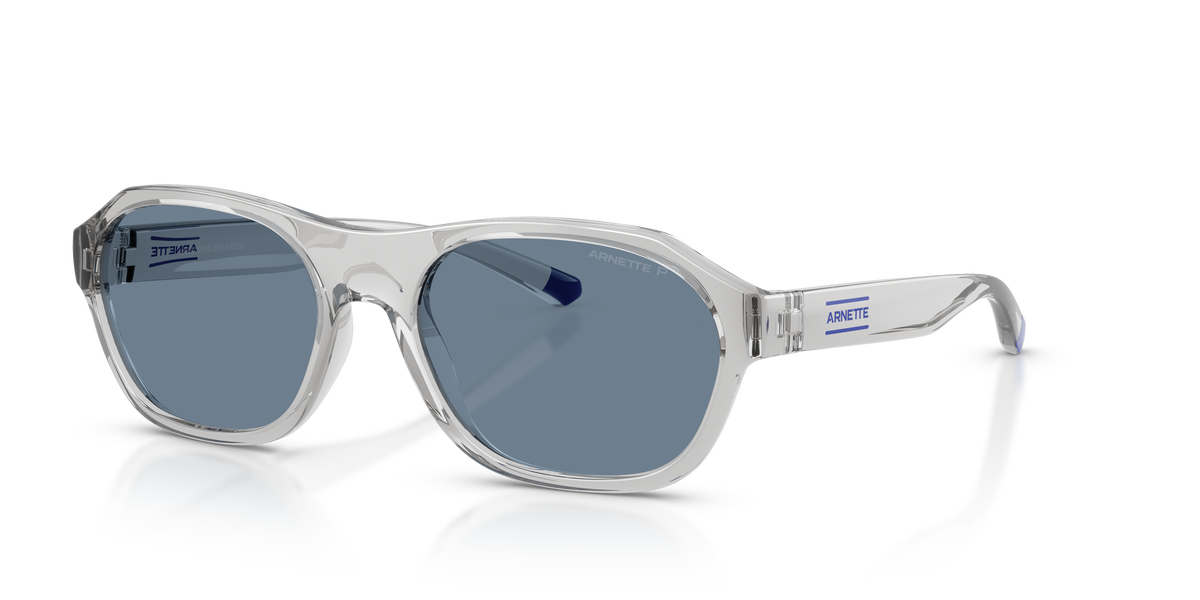 Arnette AN4380 Sunglasses in 28582V Transparent Grey / Dark Blue Polarized lens