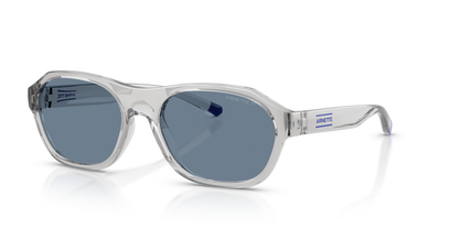 Arnette AN4380 Sunglasses in 28582V Transparent Grey / Dark Blue Polarized lens