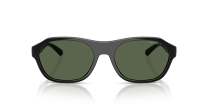 Arnette AN4380 Sunglasses in 29009A Recycled Black / Dark Green Polarized lens, front view