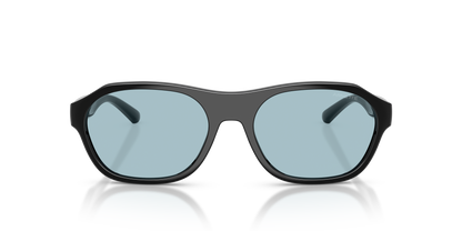 Arnette AN4380 Sunglasses in 2900/1 Recycled Black / Light Blue lens, front view