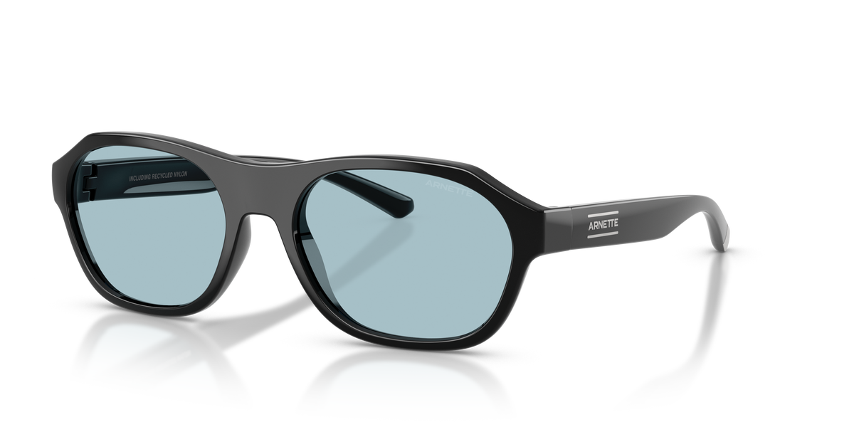 Arnette AN4380 Sunglasses in 2900/1 Recycled Black / Light Blue lens