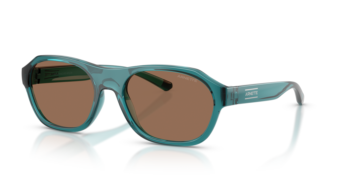 Arnette AN4380 Sunglasses in 304673 Transparent Petrol / Dark Brown lens