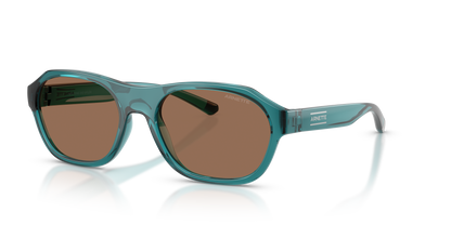 Arnette AN4380 Sunglasses in 304673 Transparent Petrol / Dark Brown lens