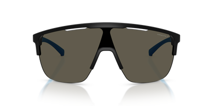 Arnette AN4381 Sunglasses in 2758/1 Matte Black / Polarized Dark Grey lens, front view