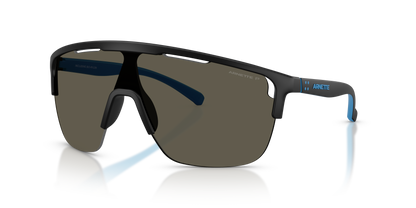 Arnette AN4381 Sunglasses in 2758/1 Matte Black / Polarized Dark Grey lens