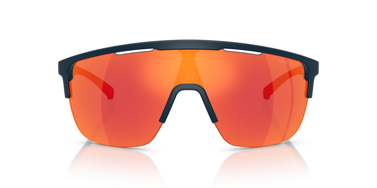 Arnette AN4381 Sunglasses in 2759AU Matte Blue / Dark Grey Iron Redml lens, front view