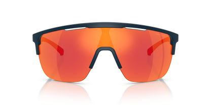 Arnette AN4381 Sunglasses in 2759AU Matte Blue / Dark Grey Iron Redml lens, front view