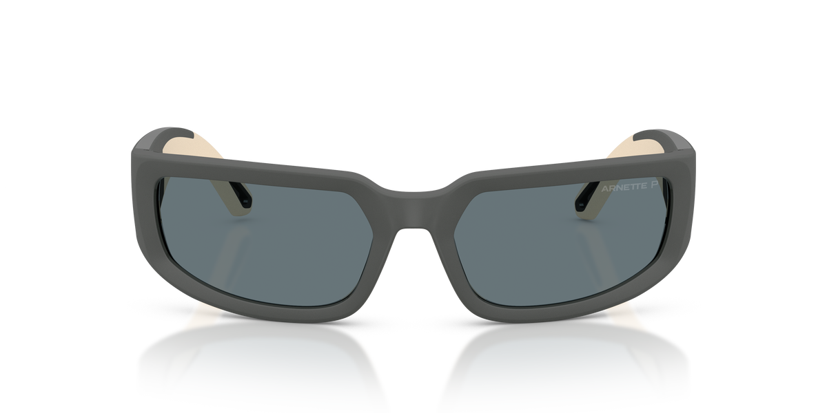 Arnette AN4382 Sunglasses in 305180 Matte Grey/Beige / Polarized Blue lens, front view