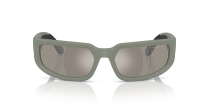 Arnette AN4382 Sunglasses in 305330 Matte Salvia/Black / Green Mirror Silver lens, front view
