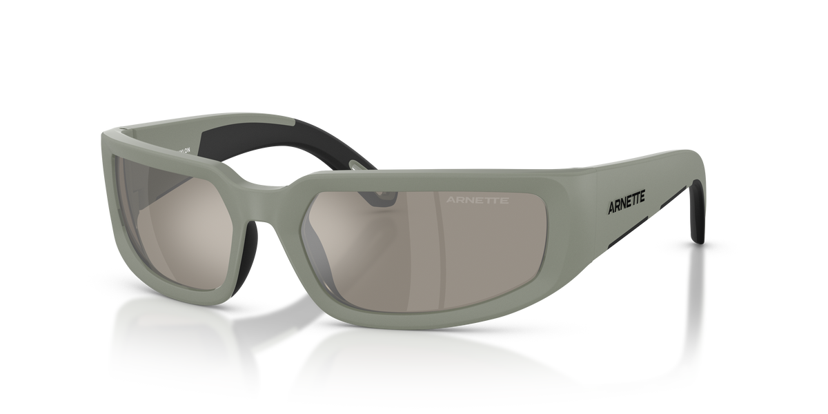 Arnette AN4382 Sunglasses in 305330 Matte Salvia/Black / Green Mirror Silver lens