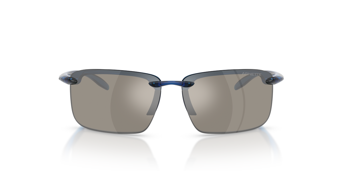 Arnette AN4383 Sunglasses in 287330 Transparent Blue / Green Mirror Silver lens, front view