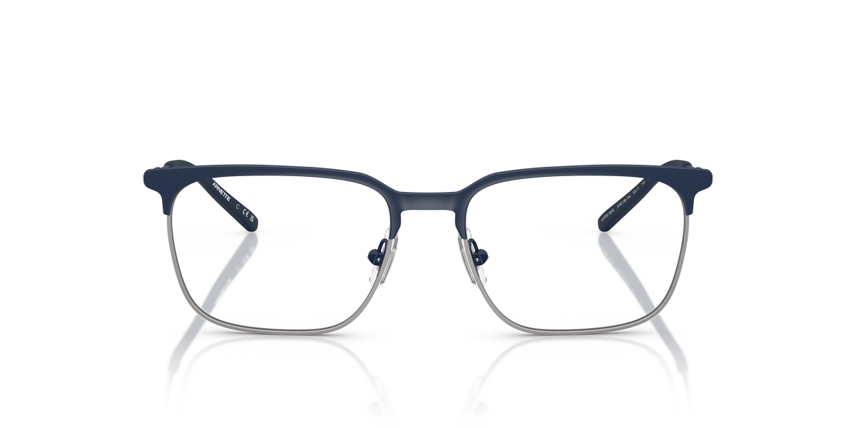 Arnette AN6136 Maybe Mae Eyeglasses Frame in 744 Matt Dark Blue/Gunmetal, front view