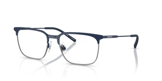 Arnette AN6136 Maybe Mae Eyeglasses Frame in 744 Matt Dark Blue/Gunmetal