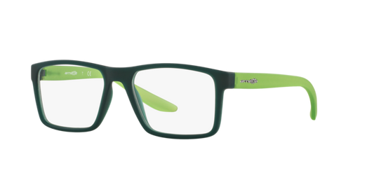 Arnette AN7109 Coronado Eyeglasses Frame in 2373 Rubber Transparent Green