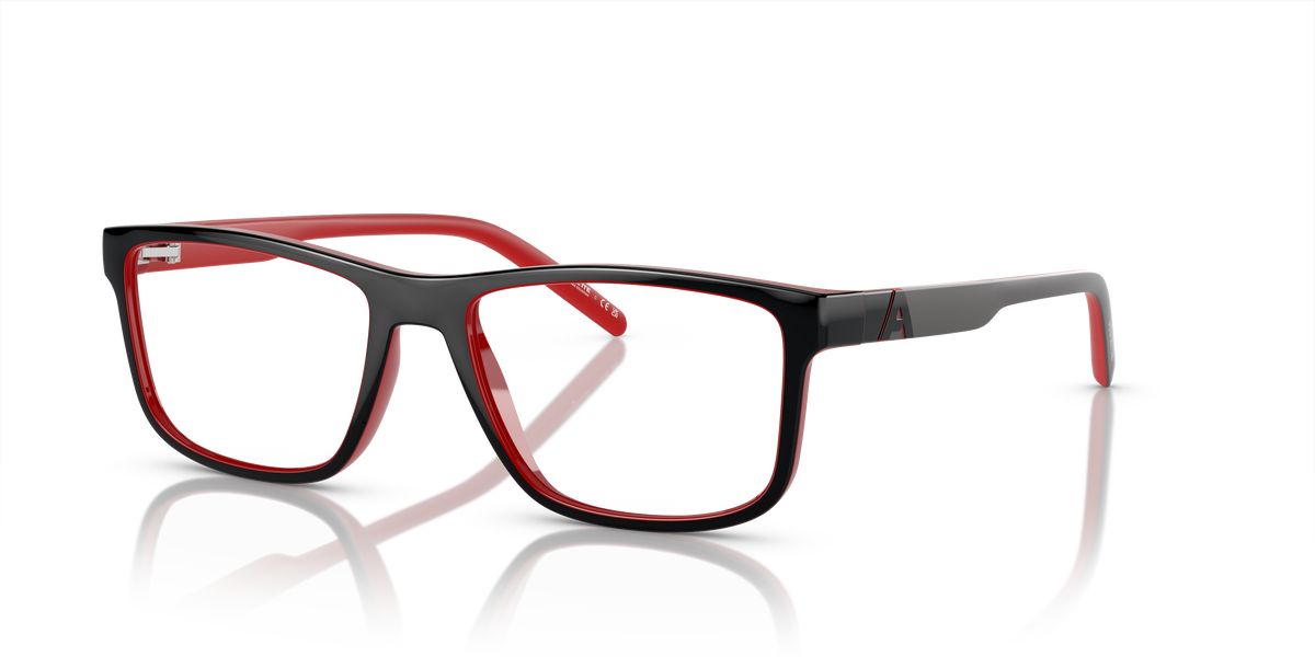 Arnette AN7183 Krypto Eyeglasses Frame in 2718 Top Shiny Grey On Red