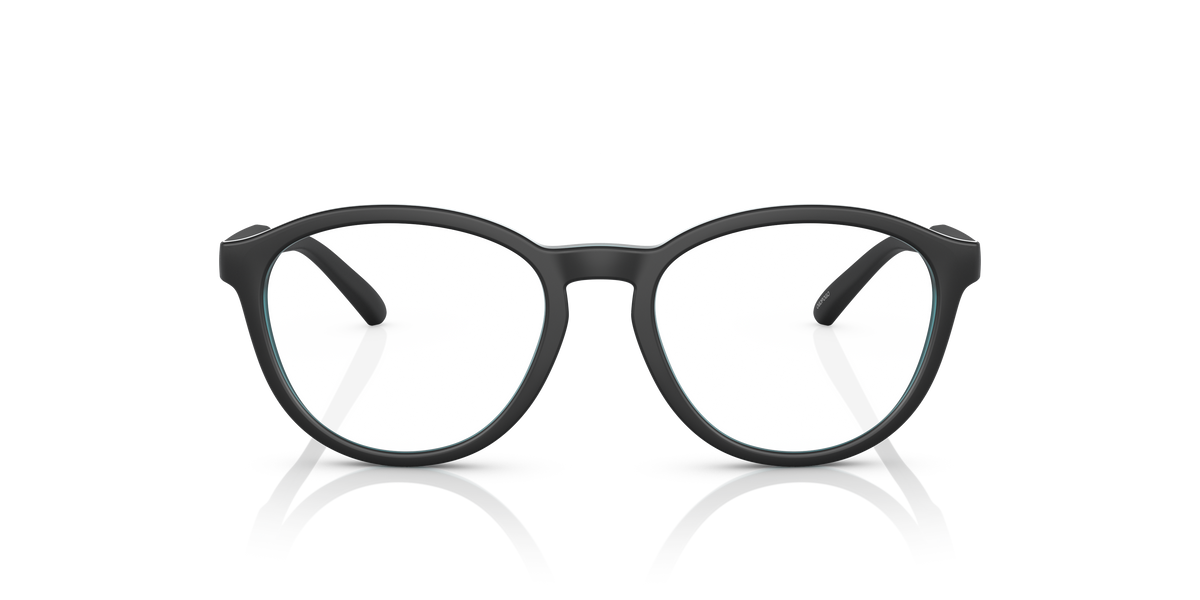 Arnette AN7218 Ogopogo Kids' Eyeglasses Frame in 2830 Matte Top Black On Cyano, front view