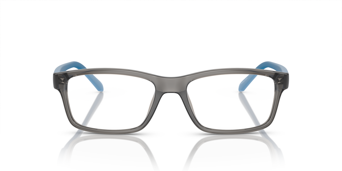 Arnette AN7237U A-Volution Eyeglasses Frame in 2590 Shiny Transparent Grey, front view