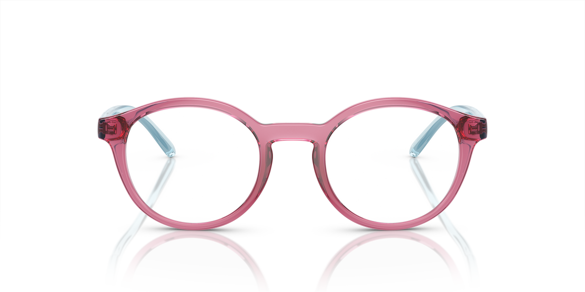 Arnette AN7242 Allye Eyeglasses Frame in 2907 Transparent Pink, front view