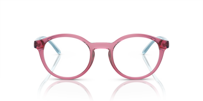 Arnette AN7242 Allye Eyeglasses Frame in 2907 Transparent Pink, front view