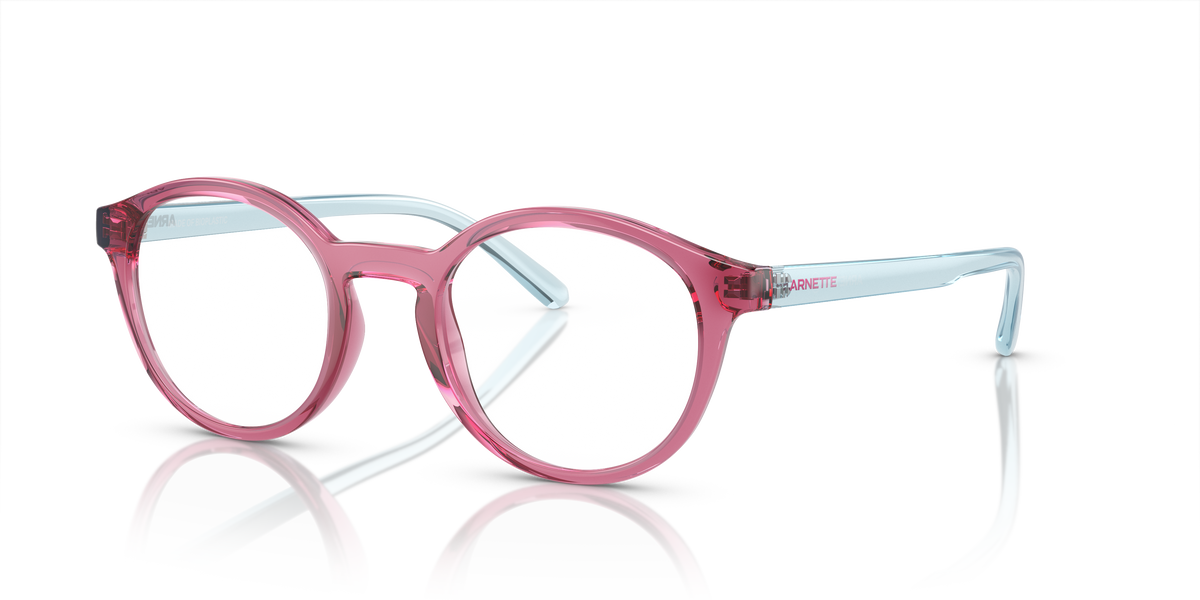 Arnette AN7242 Allye Eyeglasses Frame in 2907 Transparent Pink