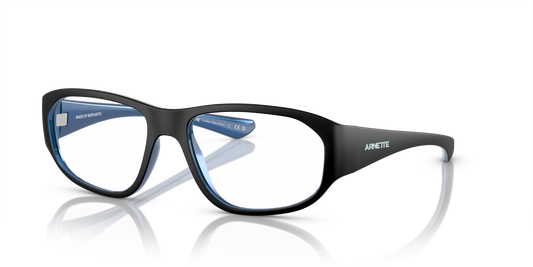 Arnette AN7245 Gamoor Eyeglasses Frame in 2923 Matte Black/Allumina Blue