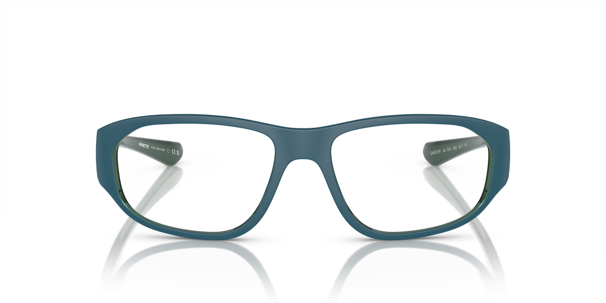 Arnette AN7245 Gamoor Eyeglasses Frame in 2926 Matte Blue/Alumina Emerald, front view