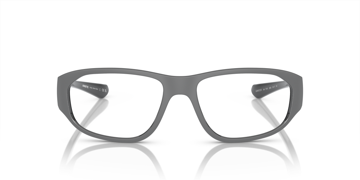 Arnette AN7245 Gamoor Eyeglasses Frame in 2928 Matte Grey/Allumina Silver, front view