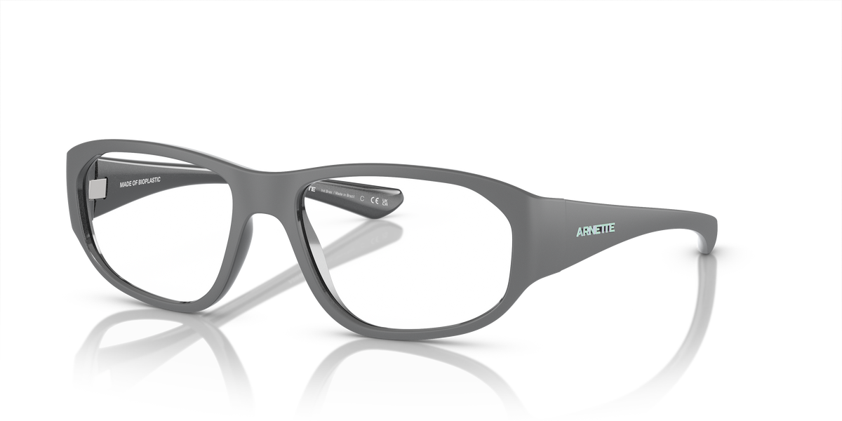 Arnette AN7245 Gamoor Eyeglasses Frame in 2928 Matte Grey/Allumina Silver