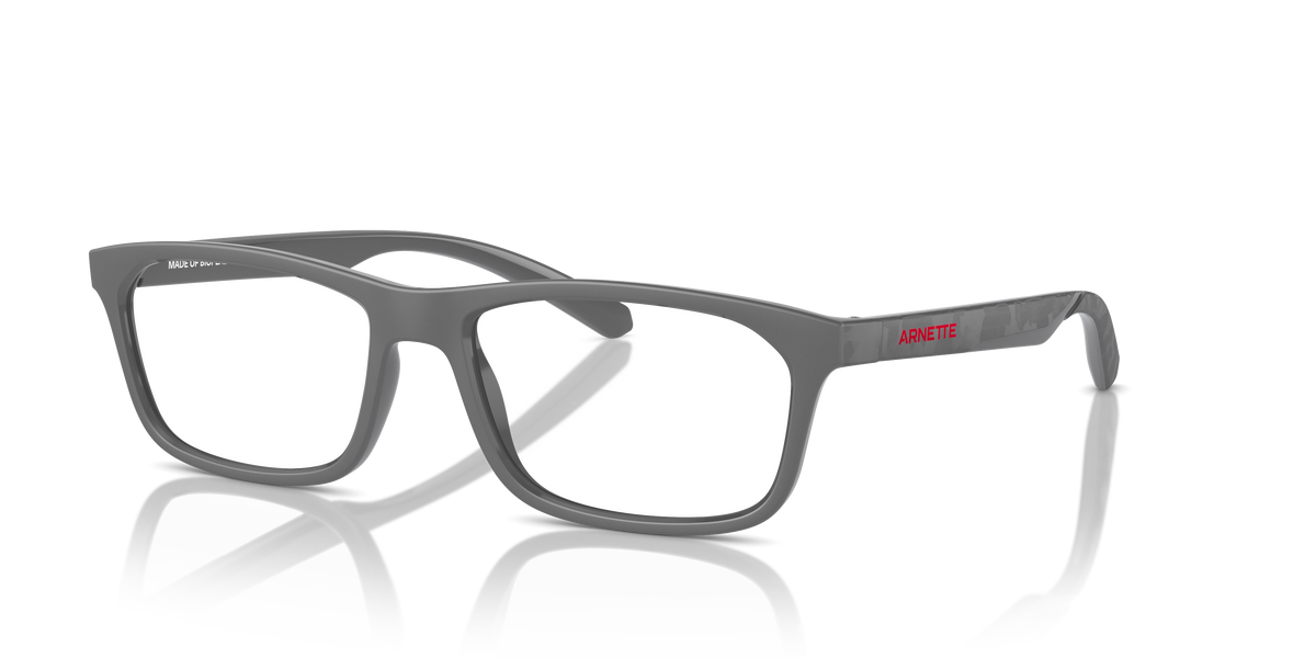 Arnette AN7252 Kamaya Eyeglasses Frame in 2870 Medium Grey Matte/Shiny
