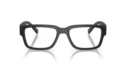 Arnette AN7261 Woah Eyeglasses Frame in 2971 Black/Gekko Green Splatter, front view