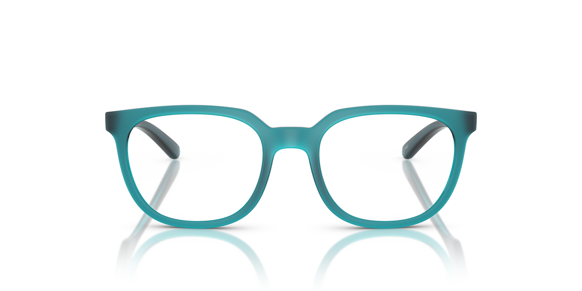 Arnette AN7263 Lines Kids' Eyeglasses Frame in 2968 Transparent Blue Matt/Shiny, front view