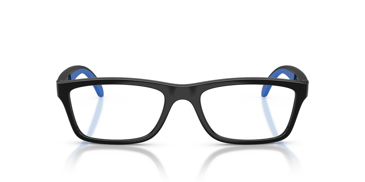 Arnette AN7270 Burb Eyeglasses Frame in 2753 Black/Royal Blue Rubber, front view