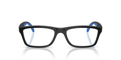 Arnette AN7270 Burb Eyeglasses Frame in 2753 Black/Royal Blue Rubber, front view