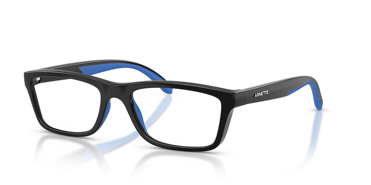 Arnette AN7270 Burb Eyeglasses Frame in 2753 Black/Royal Blue Rubber