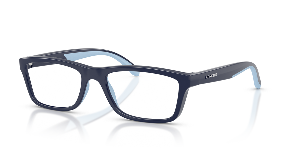 Arnette AN7270 Burb Eyeglasses Frame in 2759 Dark Blue/Azure Rubber