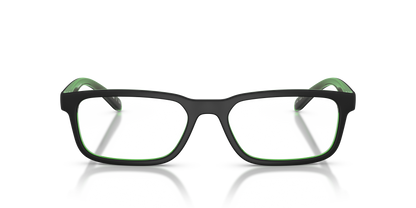 Arnette AN7283 Raysin Eyeglasses Frame in 3004 Black/Green, front view