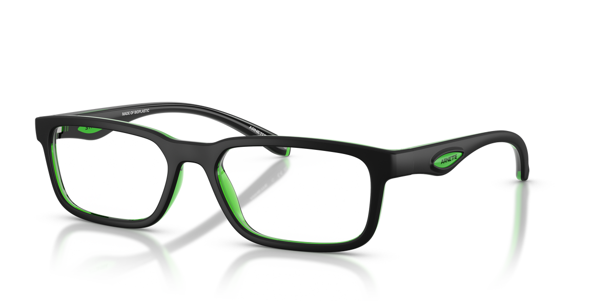 Arnette AN7283 Raysin Eyeglasses Frame in 3004 Black/Green
