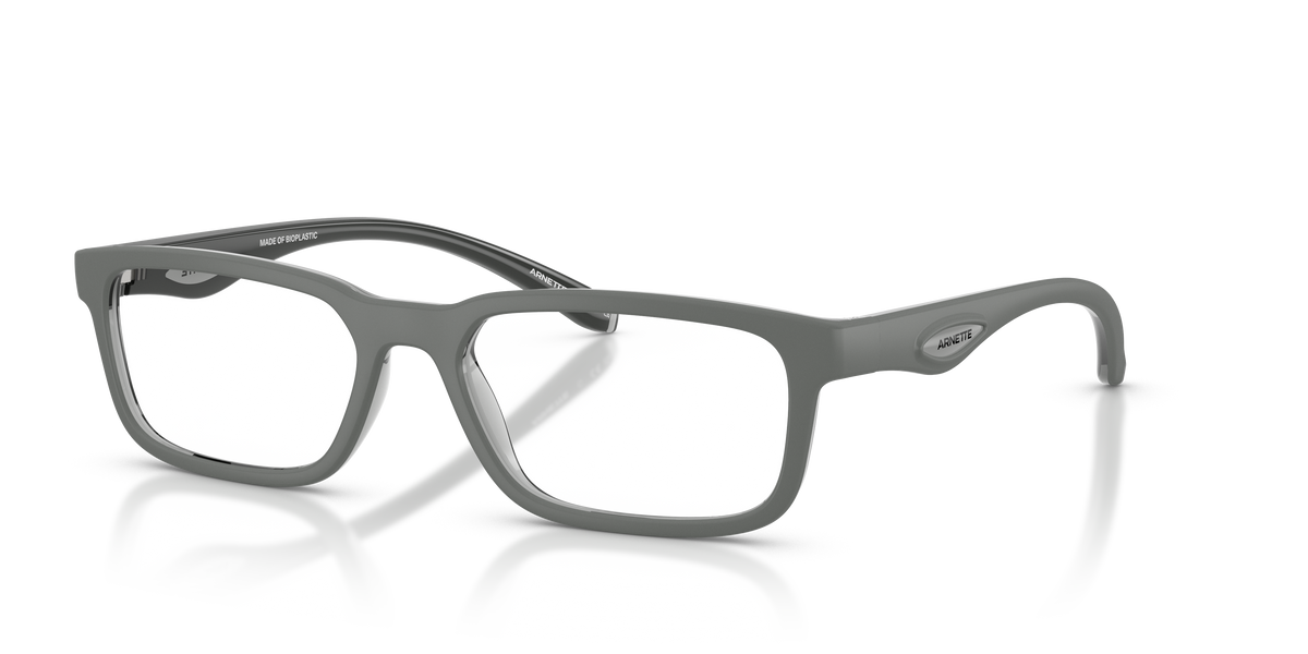 Arnette AN7283 Raysin Eyeglasses Frame in 3009 Grey/Transparent Grey
