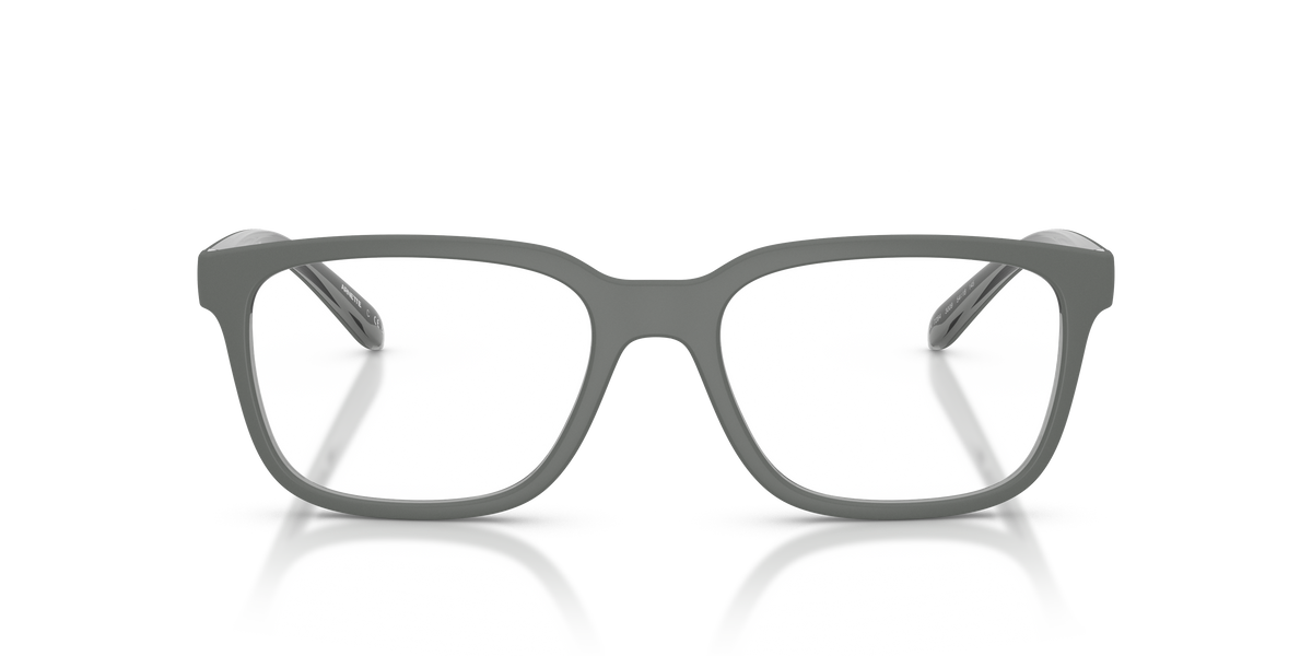 Arnette AN7284 Steek Eyeglasses Frame in 3009 Grey/Transparent Grey, front view