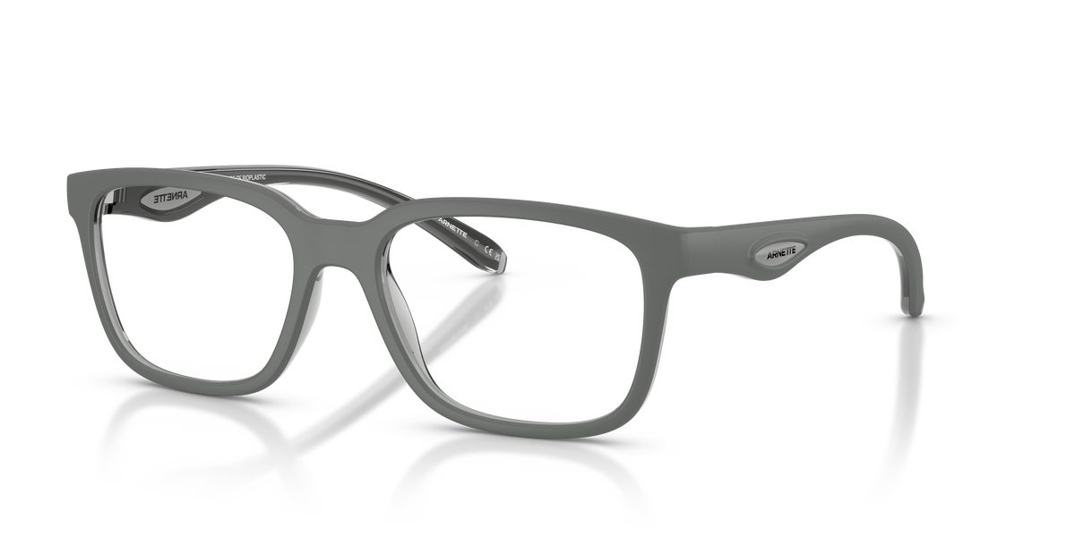 Arnette AN7284 Steek Eyeglasses Frame in 3009 Grey/Transparent Grey
