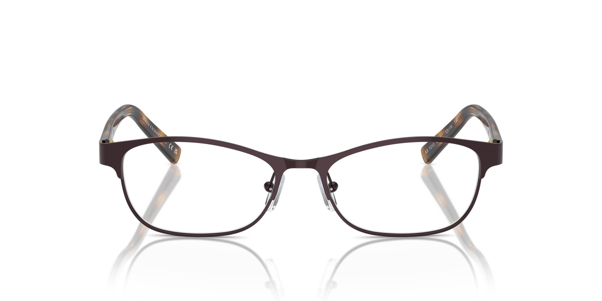 Armani Exchange AX1010 Eyeglasses Frame in 6001 Matte Brown, front view