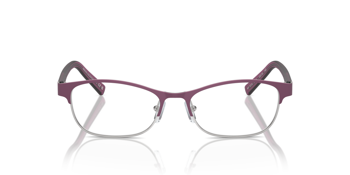 Armani Exchange AX1010 Eyeglasses Frame in 6050 Red & Shiny Pale Gold, front view
