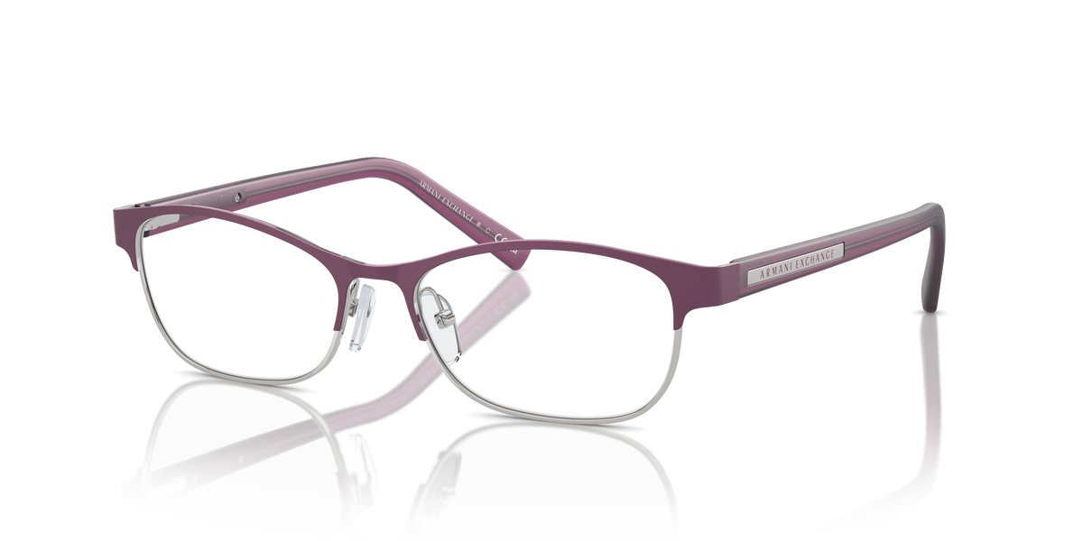 Armani Exchange AX1010 Eyeglasses Frame in 6050 Red & Shiny Pale Gold