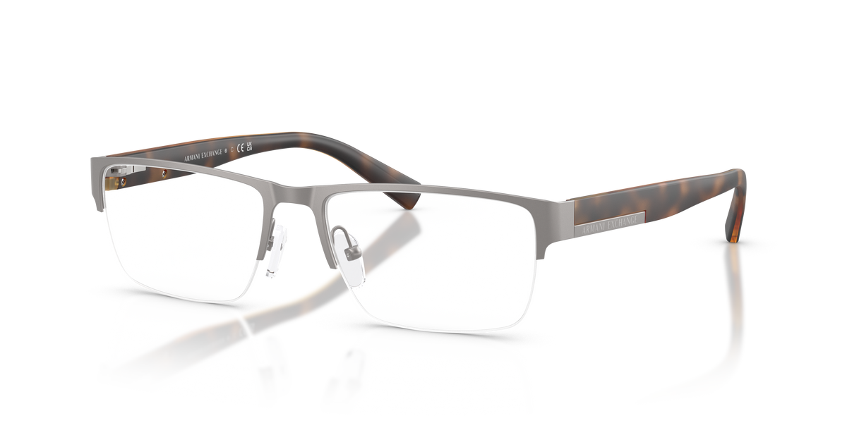Armani Exchange AX1018 Eyeglasses Frame in 6017 Gunmetal