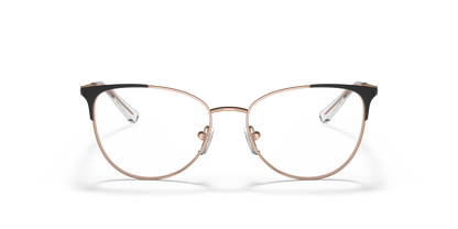 Armani Exchange AX1034 Eyeglasses Frame in 6106 Matte Rose Gold And Black, front view