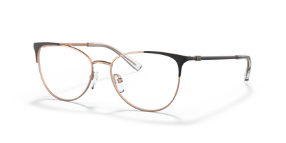 Armani Exchange AX1034 Eyeglasses Frame in 6106 Matte Rose Gold And Black