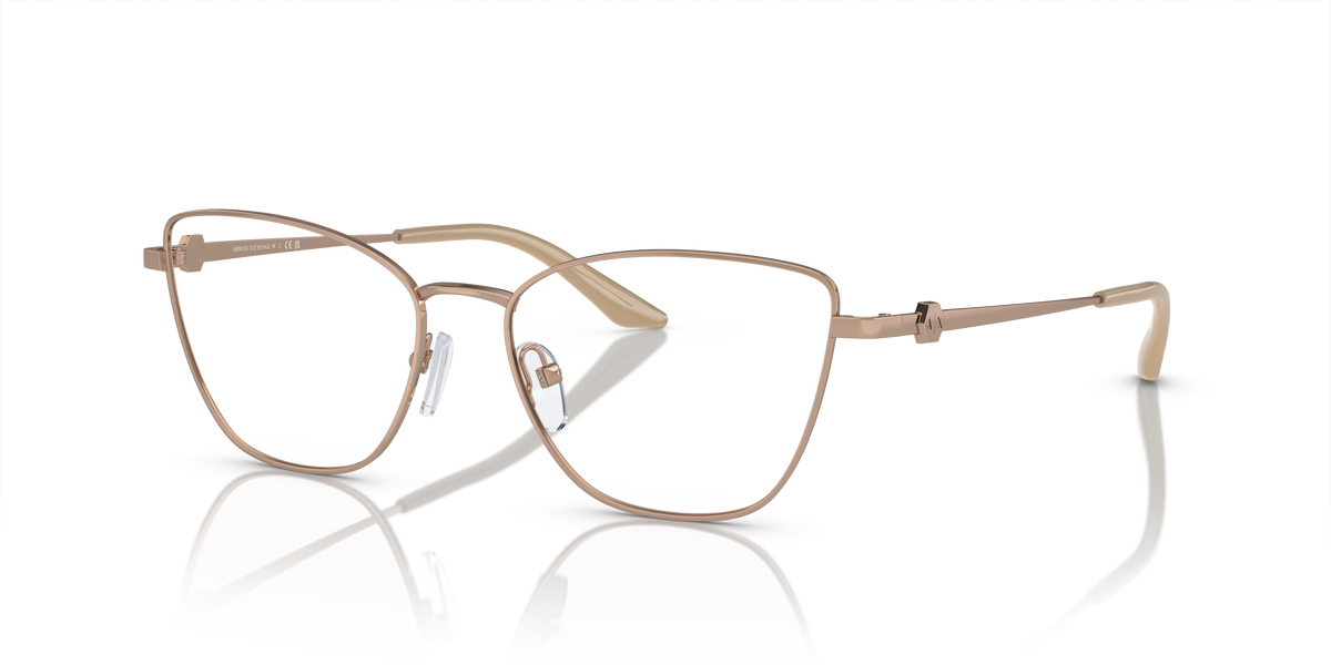 Armani Exchange AX1063 Eyeglasses Frame in 6103 Shiny Rose Gold