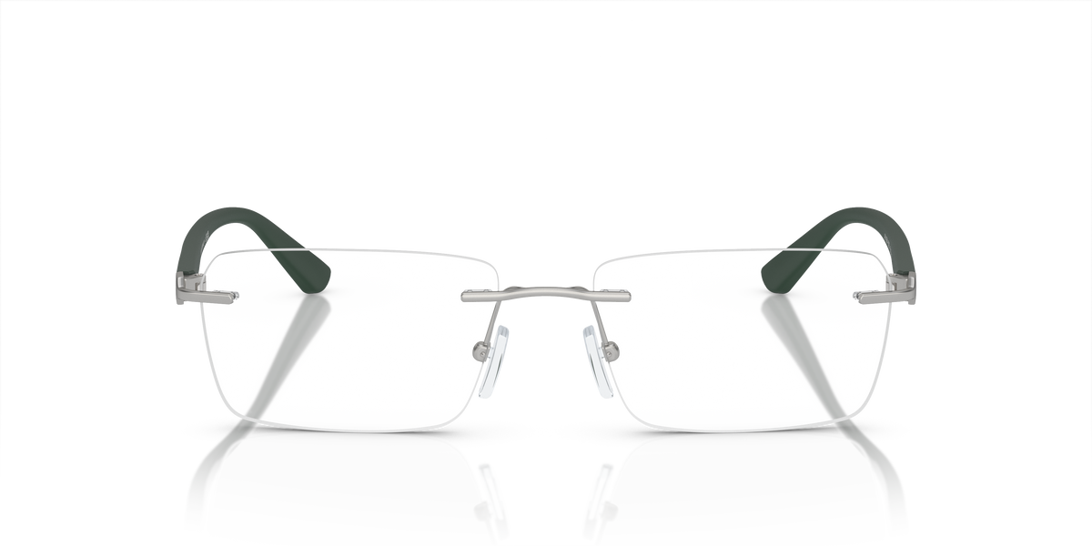 Armani Exchange AX1064 Eyeglasses Frame in 6020 Matte Silver, front view