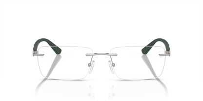 Armani Exchange AX1064 Eyeglasses Frame in 6020 Matte Silver, front view