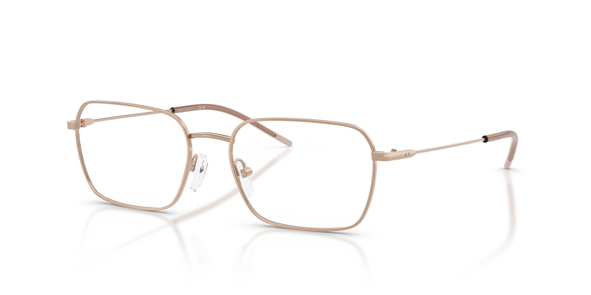 Armani Exchange AX1072 Eyeglasses Frame in 6103 Shiny Rose Gold